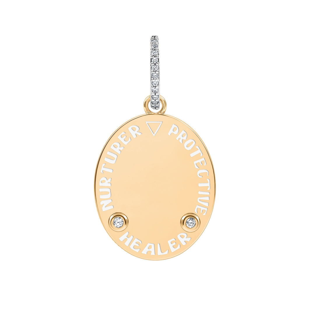 ZODIAC CANCER- LARGE MEDALLION