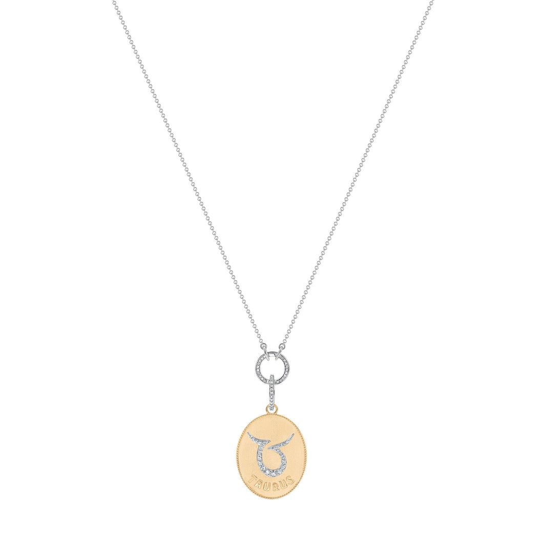ZODIAC TAURUS- LARGE MEDALLION