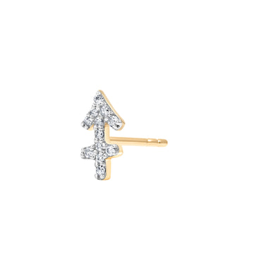 ZODIAC SAGITTARIUS-  DIAMOND STUD