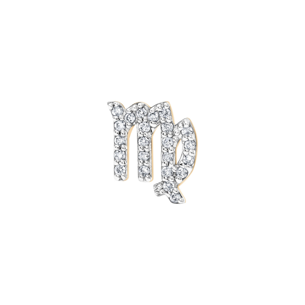 ZODIAC VIRGO-  DIAMOND STUD
