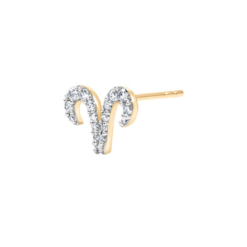 ZODIAC ARIES-  DIAMOND STUD