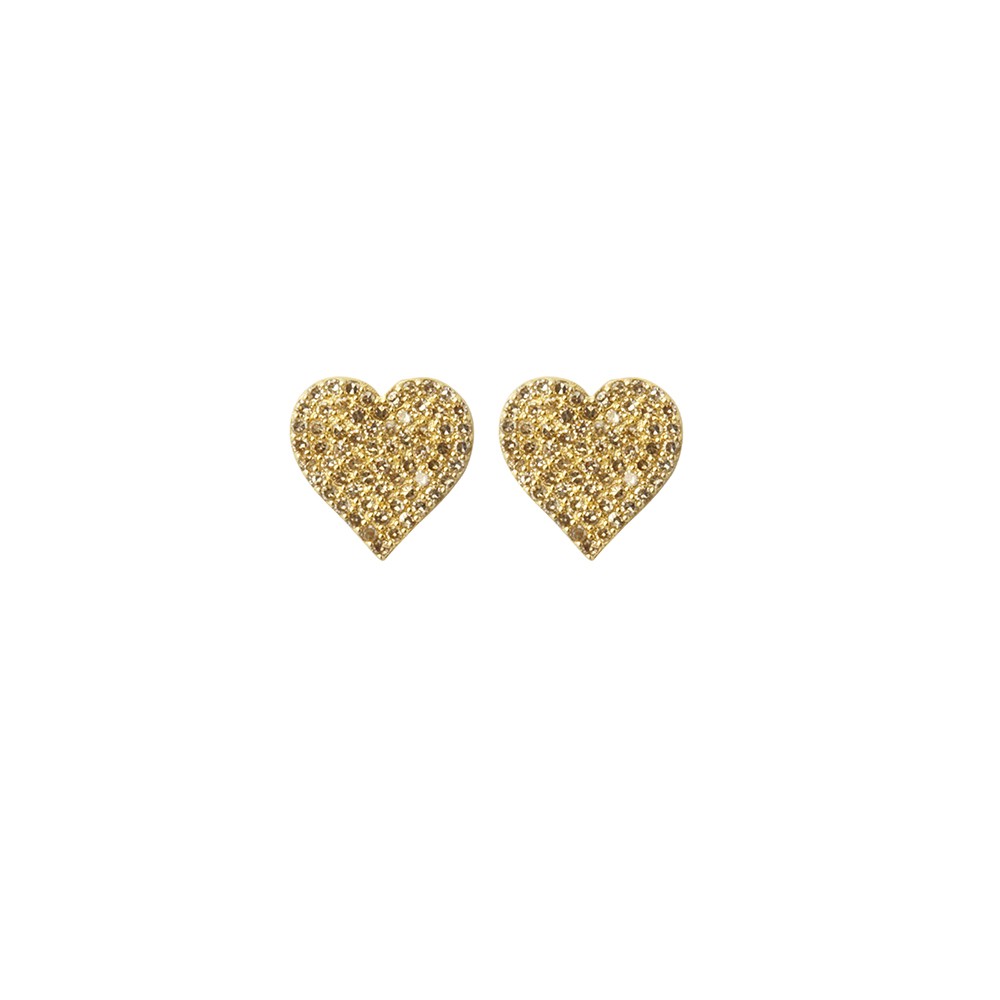 Stud heart earrings