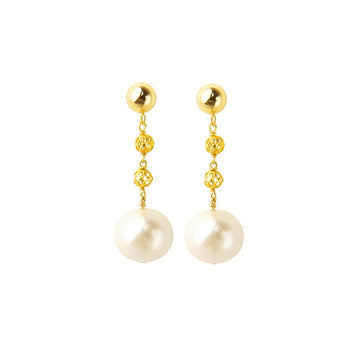 Short Pearl Drop Earrings