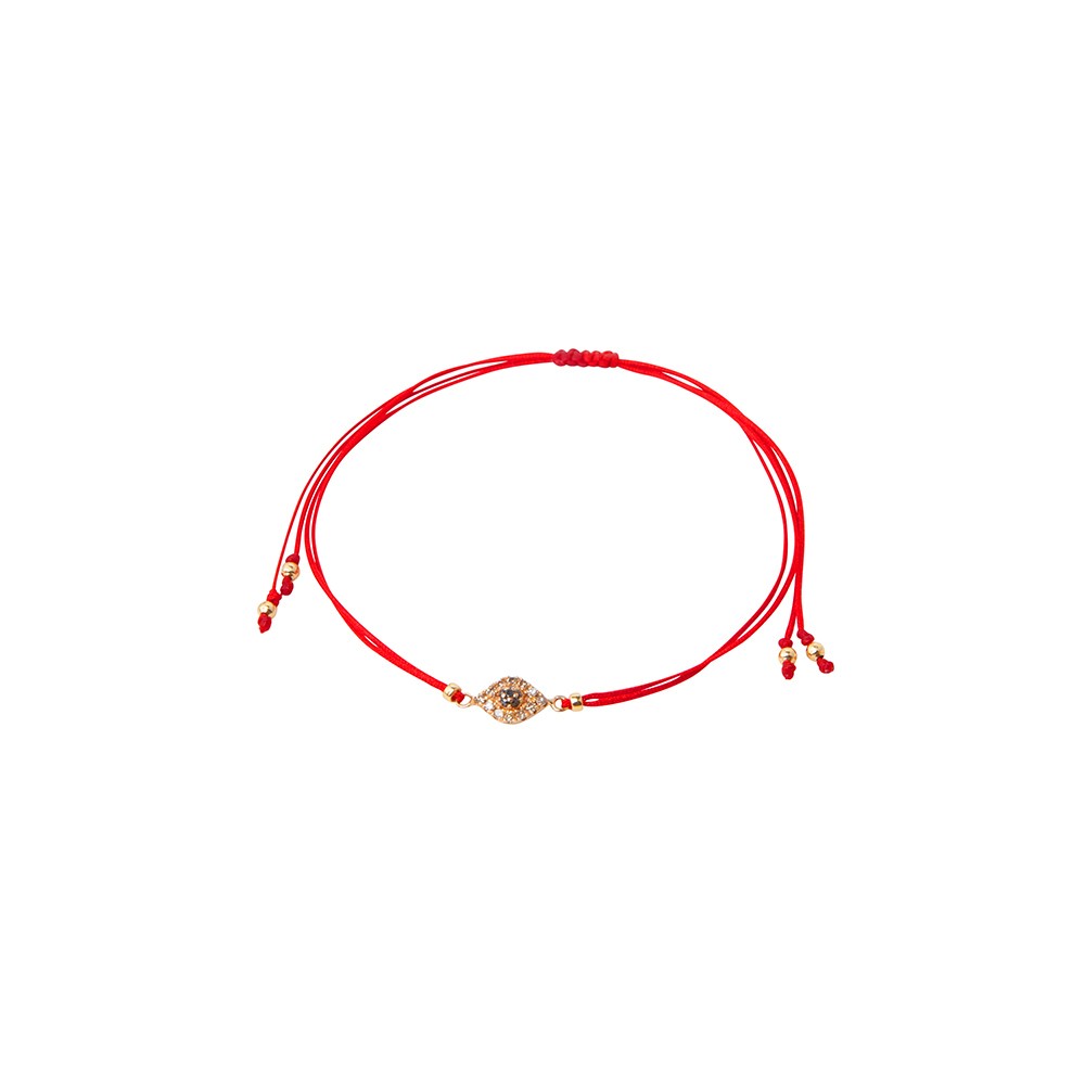 Red String Bracelet with Diamond Encrusted Kiss – Paola Pacheco