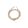 Woven Gold String and Gold Bracelet