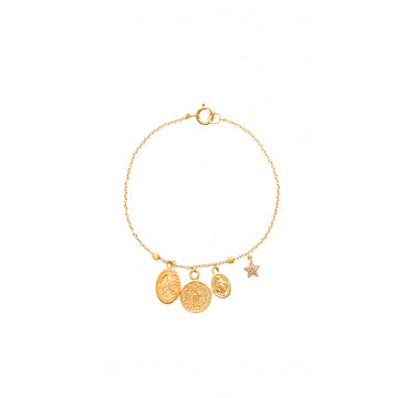 Gold Medallions Bracelet