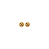Long Gold Chain with Diamond Orbs Drop Earrings