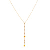 Vertical Beveled Diamond Strip Necklace