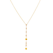 Vertical Beveled Diamond Strip Necklace