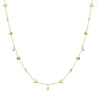Gold Nuggets and Diamonds Necklace