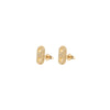 Gold Diamond Encrusted Stud Earrings