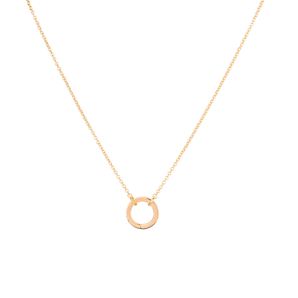 Solid Gold Open and Close clasp Necklace