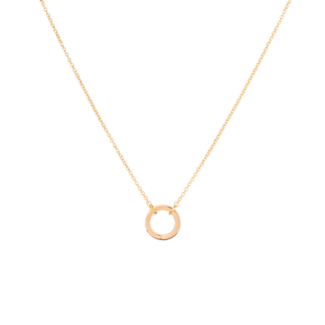 Solid Gold Open and Close clasp Necklace