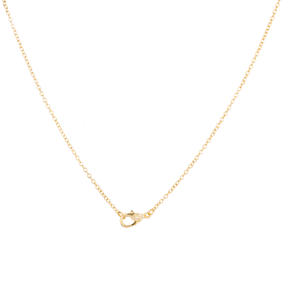 Chain Necklace with Pelican Diamond Clasp
