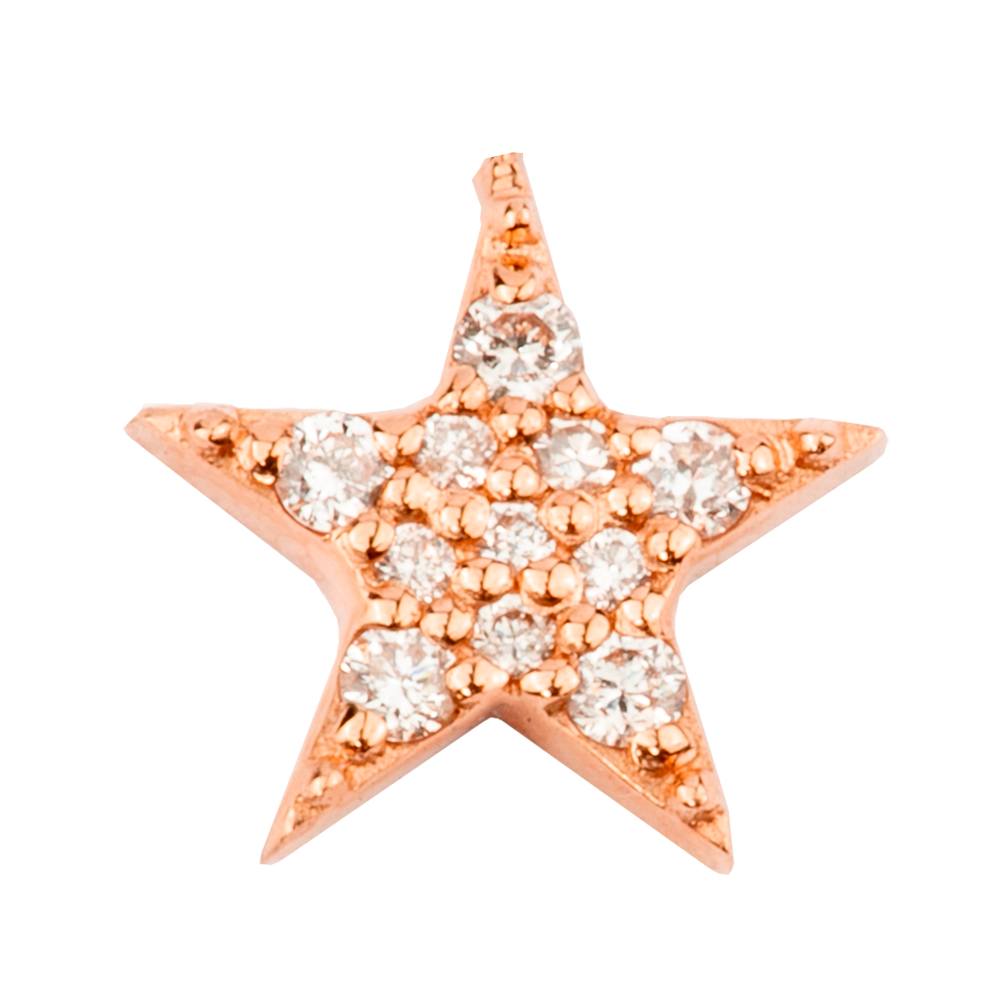 Small Star with Pavé Diamonds