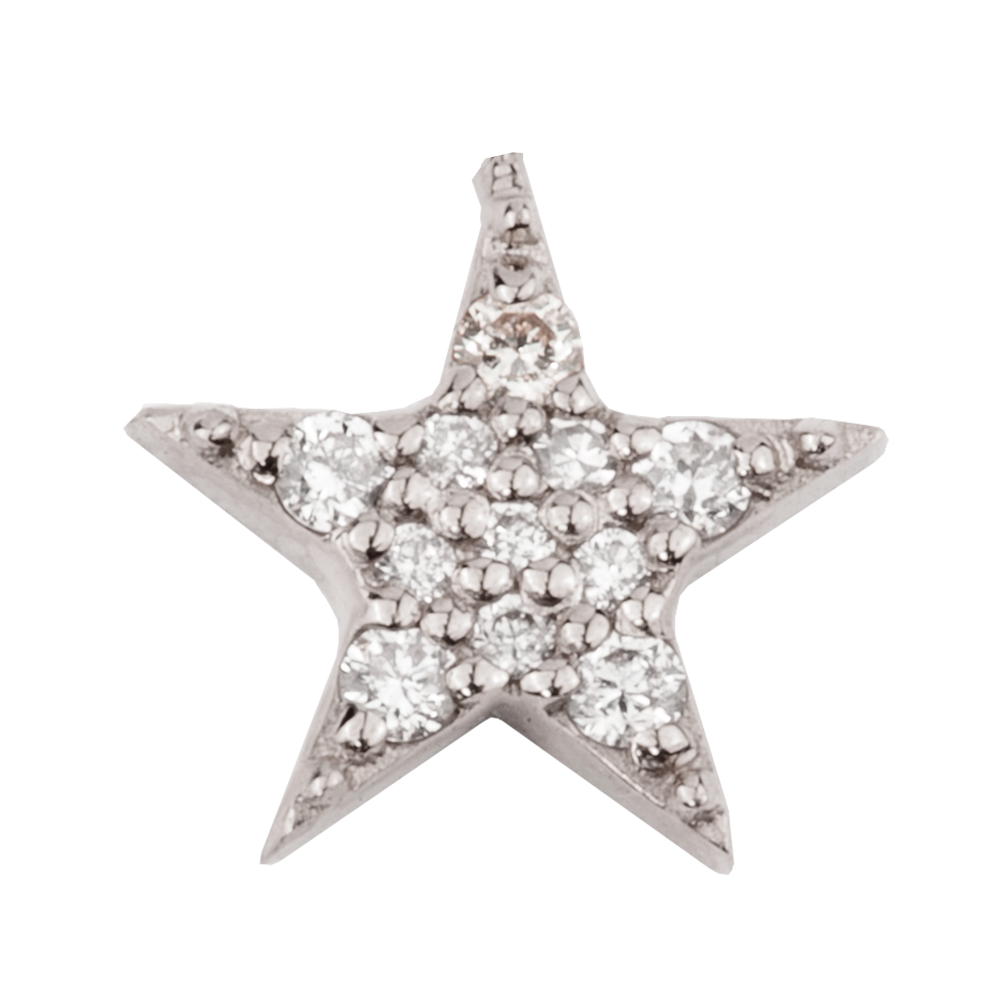 Small Star with Pavé Diamonds