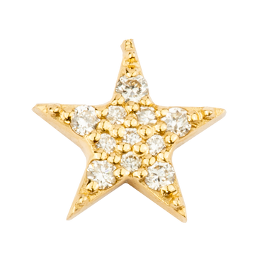 Small Star with Pavé Diamonds