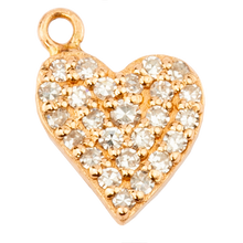 Irregular Small Heart with Pavé  Diamonds