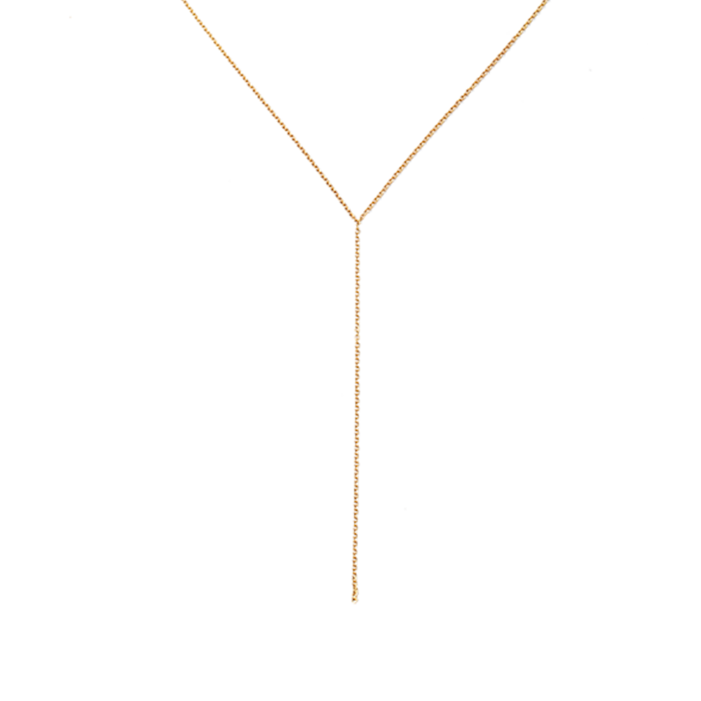 Modern Lariat Chain Necklace