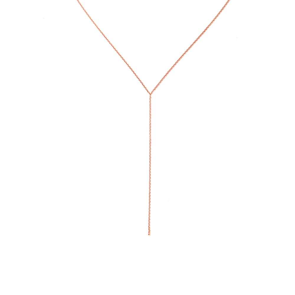 Modern Lariat Chain Necklace