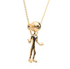 Big Gold Man Pendant Necklace,  inspired by Eckhart Tolle