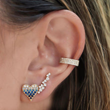 3 Diamond Row Earring Cuff
