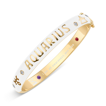 Zodiac Aquarius Bangle