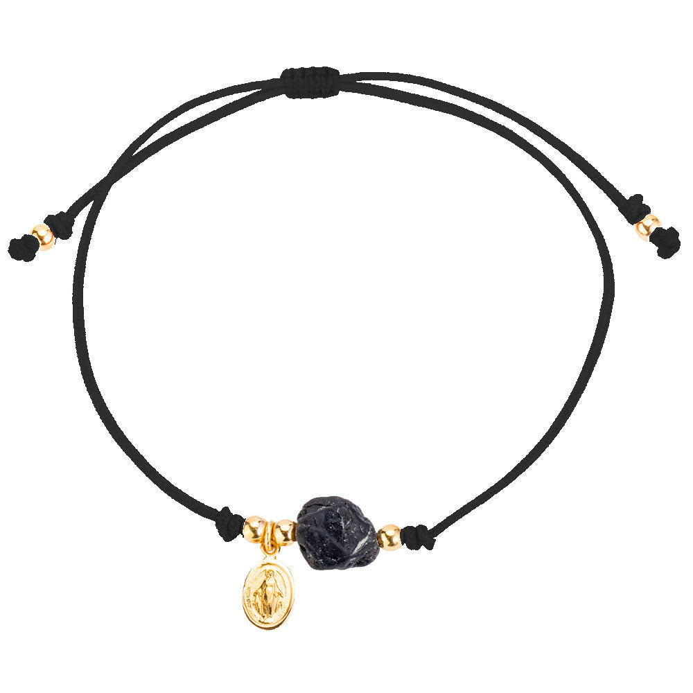 RED STRING BRACELET WITH BLACK TOURMALINE AND VIRGIN MARY – Paola Pacheco  Jewelry