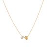 Customizable Gold Letter & Diamond Charms Necklace